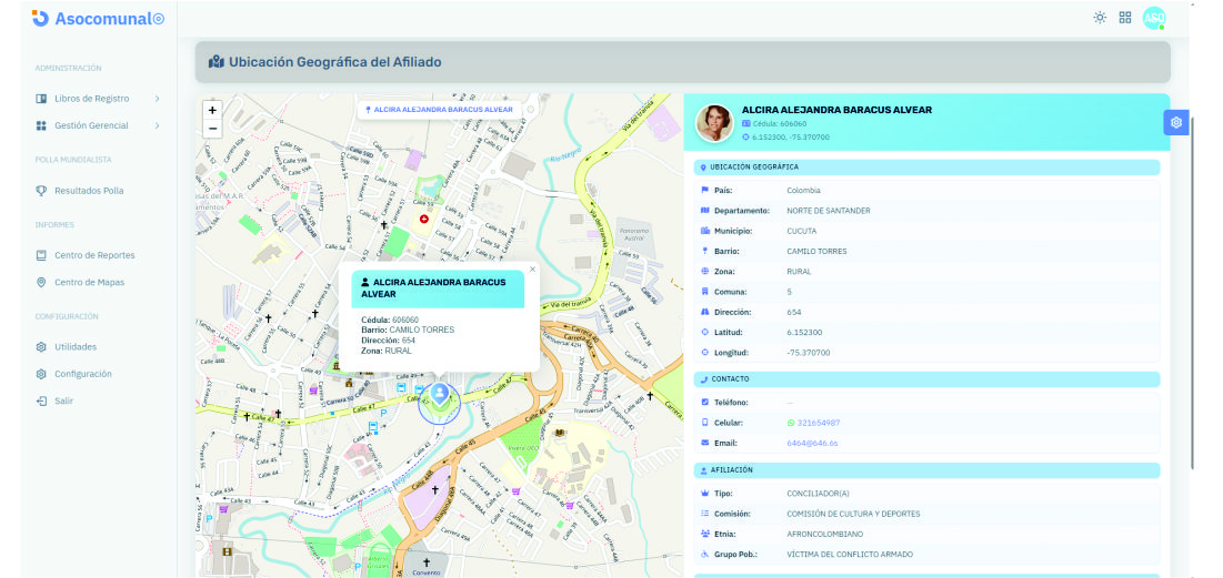 Listado de Afiliados — ASOCOMUNAL APP
